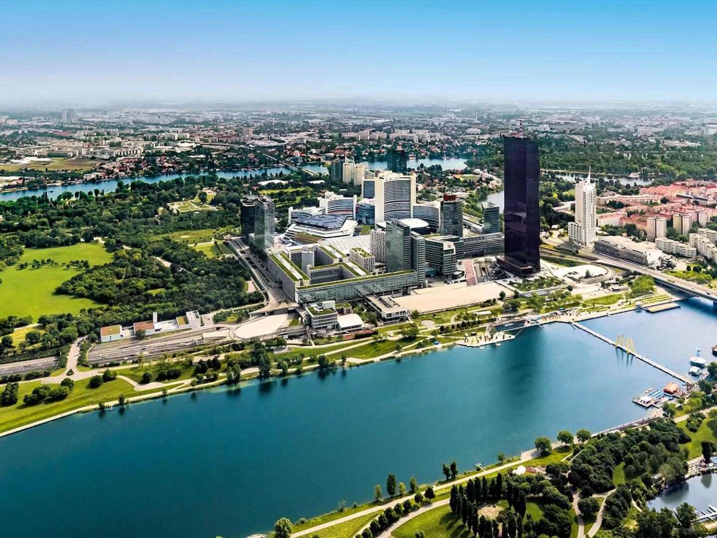 U1 Alte Donau Old Danube City Apartment 2 维也纳 外观 照片