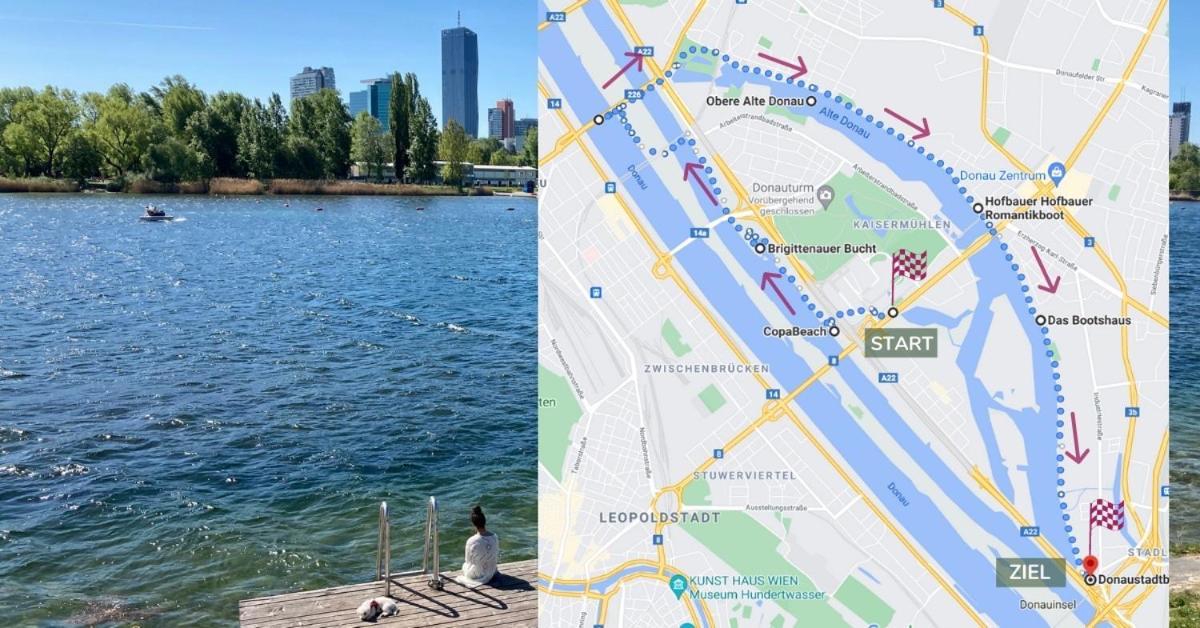 U1 Alte Donau Old Danube City Apartment 2 维也纳 外观 照片